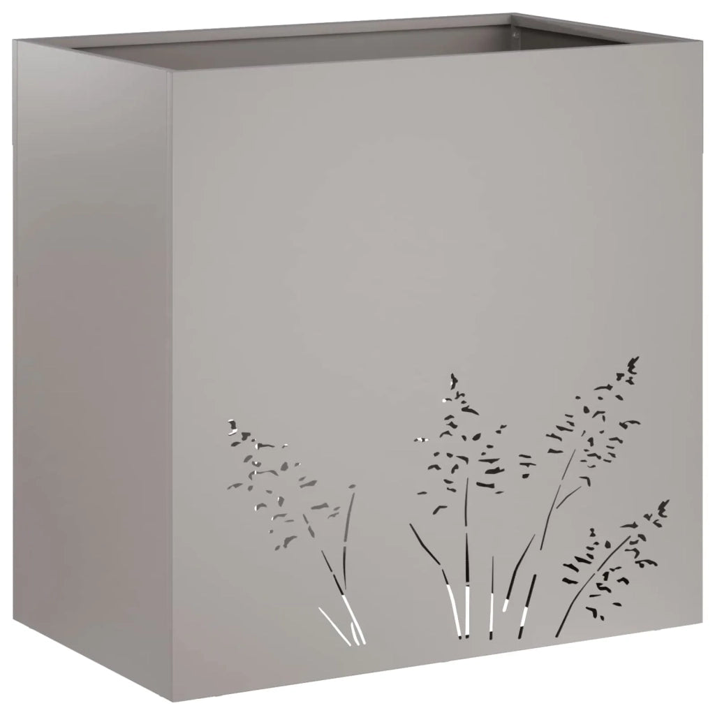 Vaso da giardino 2 pz Ruggine 50 x 30 x 49 cm Acciaio Corten 8005819