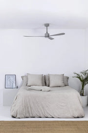 FARO Ventilatore da soffitto in acciaio grigio opaco 6 velocita funzione inversa telecomando incluso Amelia