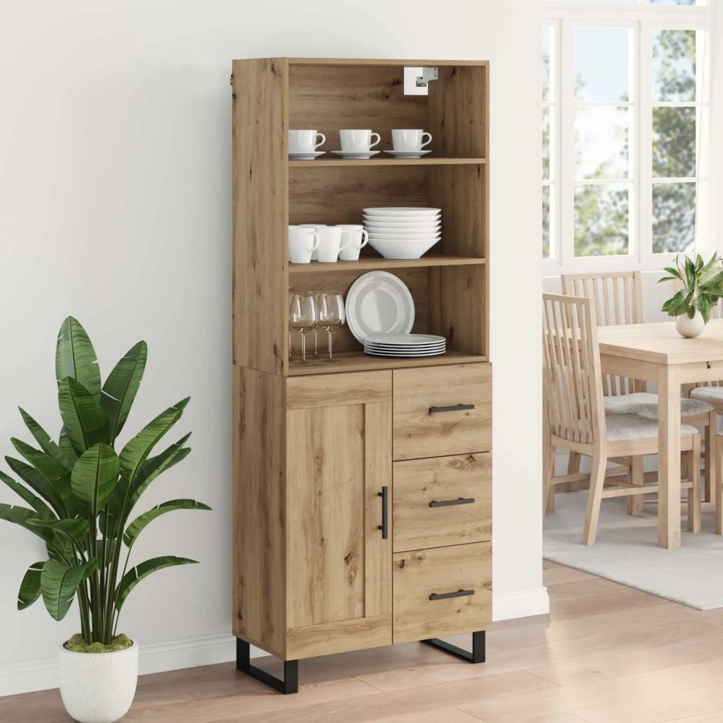Credenza con cassetto Rovere artigianale 69,5 x 34 x 180 cm 3415851