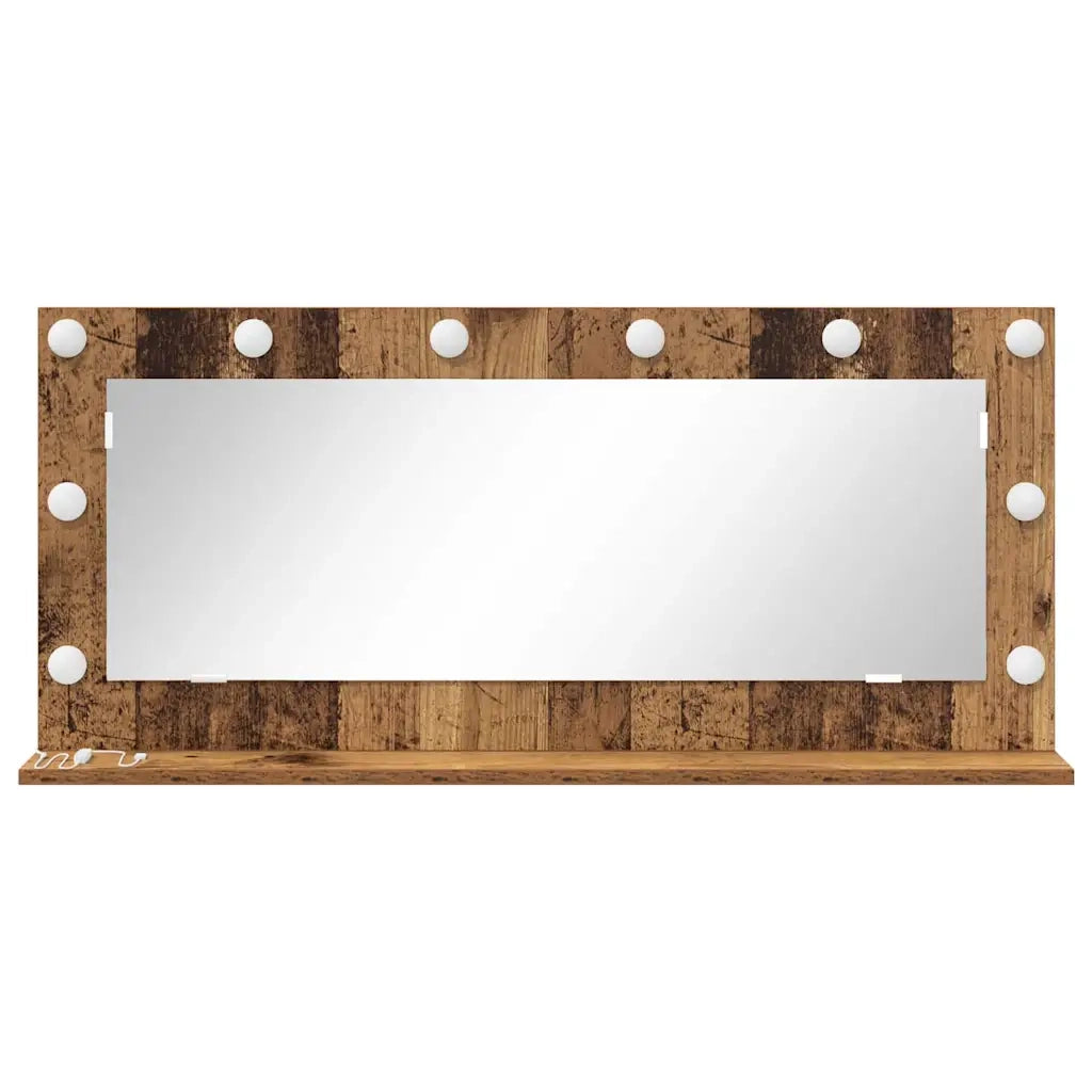 Specchio da Vanità Rettangolare Legno vecchio 100 x 45 x 18 cm 868331