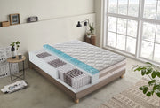 Materasso Piazza e Mezza 120x190 800 molle e Memory Foam - 9 zone differenziate - sfoderabile - alto 25 cm