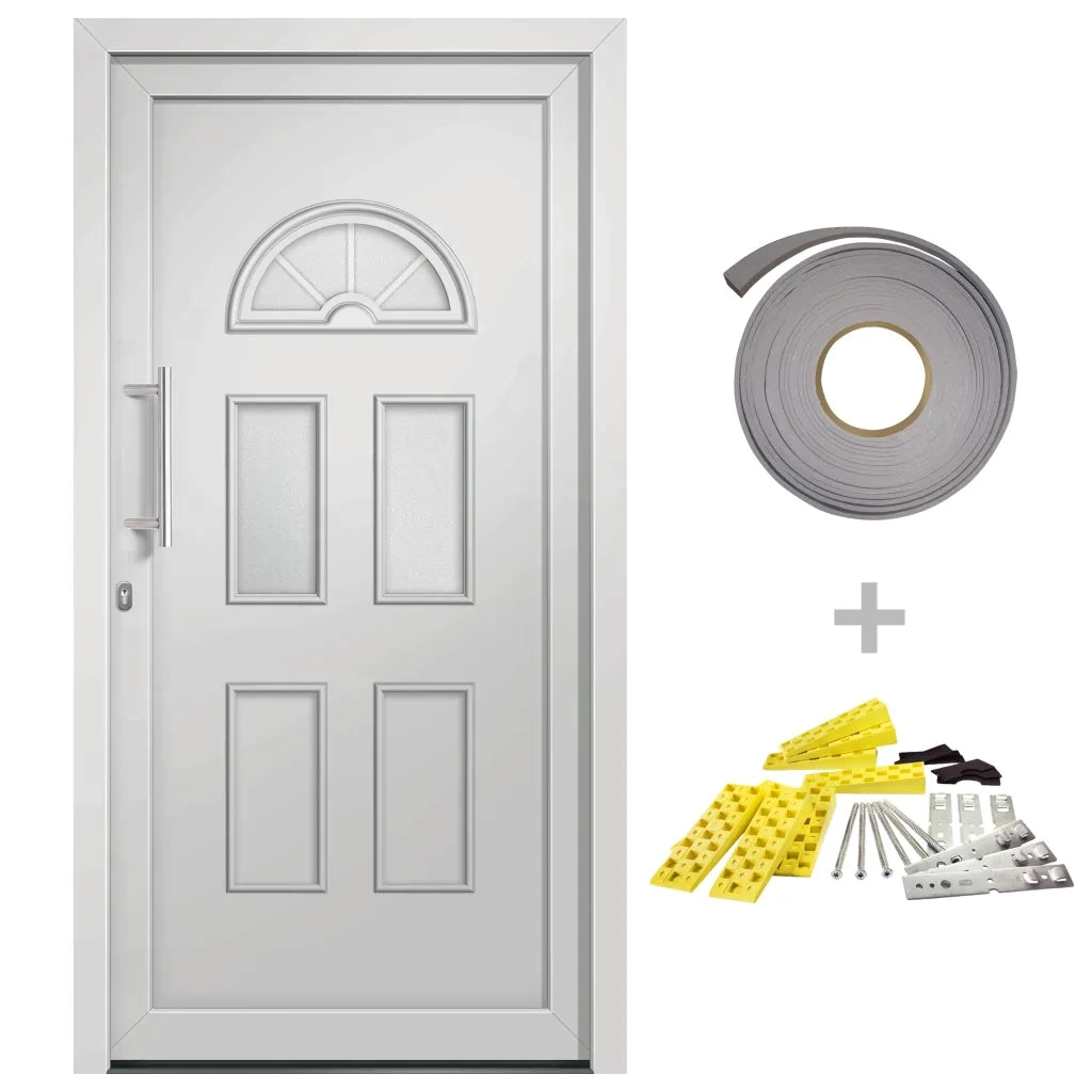 Porta di Ingresso Bianca 110x210 cm 279252