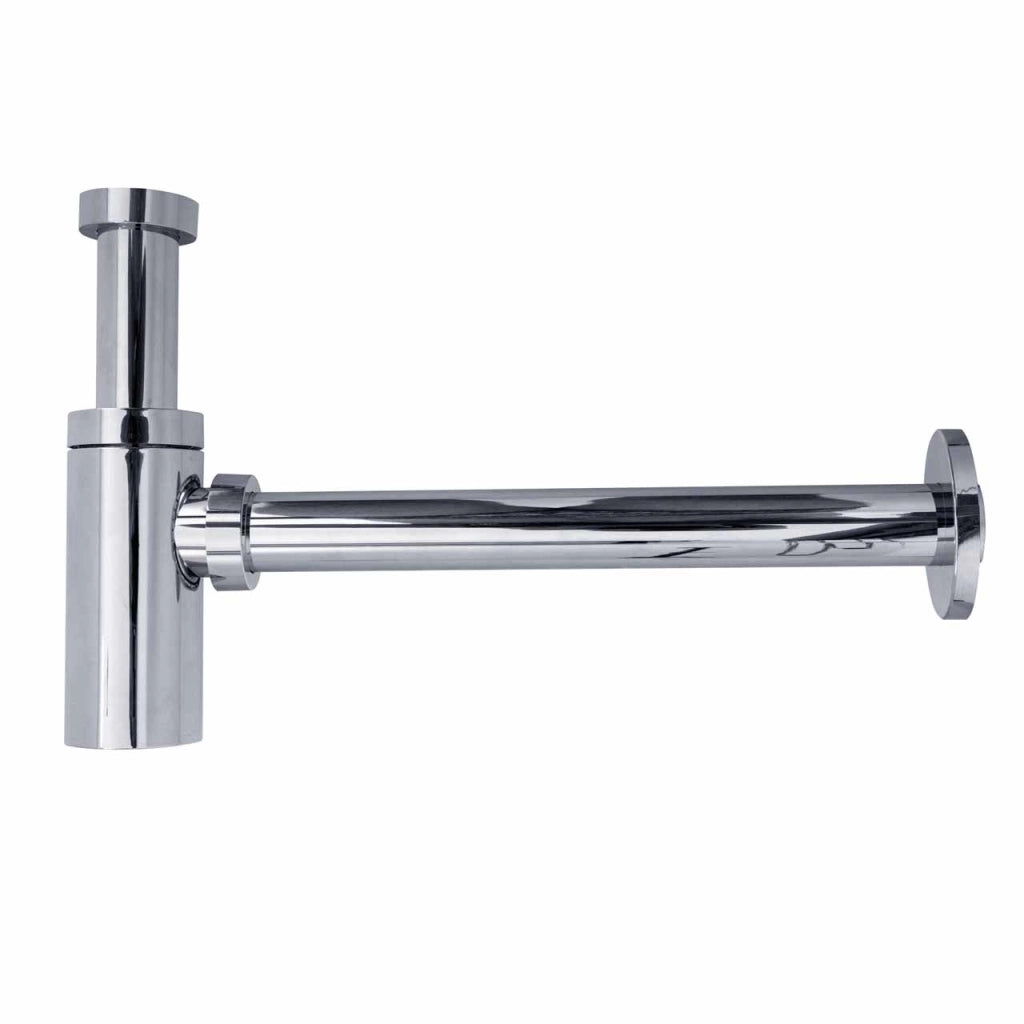 Sifone design a bottiglia universale per lavabo in abs - cromato