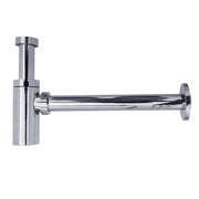 Sifone design a bottiglia universale per lavabo in abs - cromato