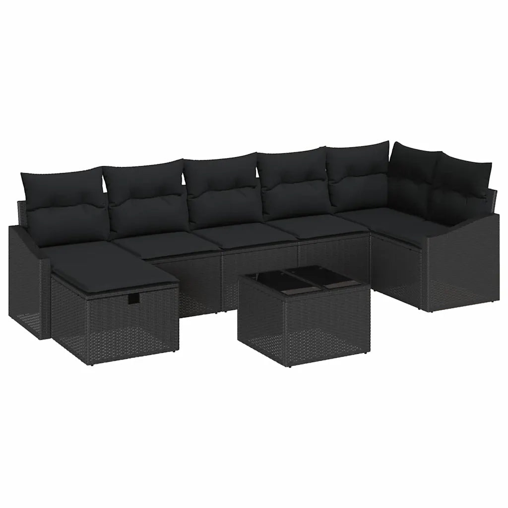 Set di divani con cuscino 8 pcs polyrattan