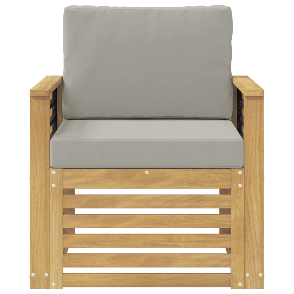 Set di divani da esterno Poliestere Bianco 3439108