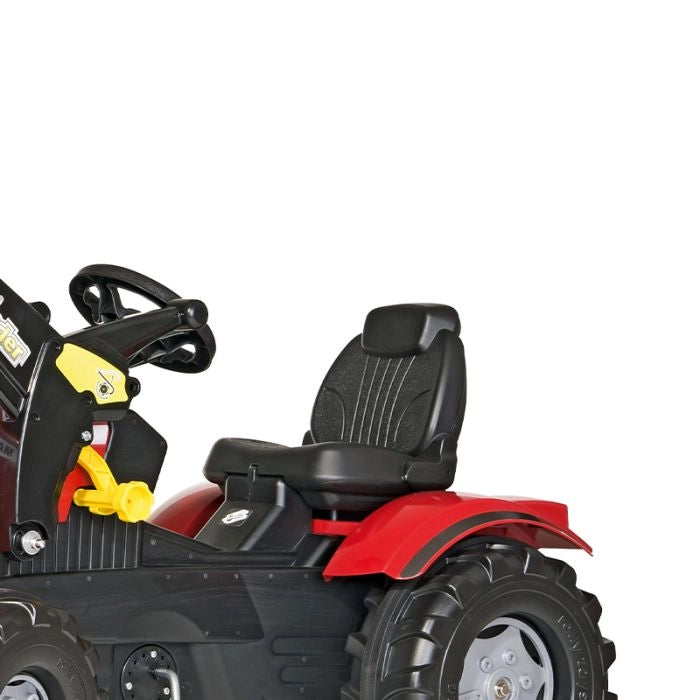 Trattore a pedali per bambini Massey Ferguson con ruspa