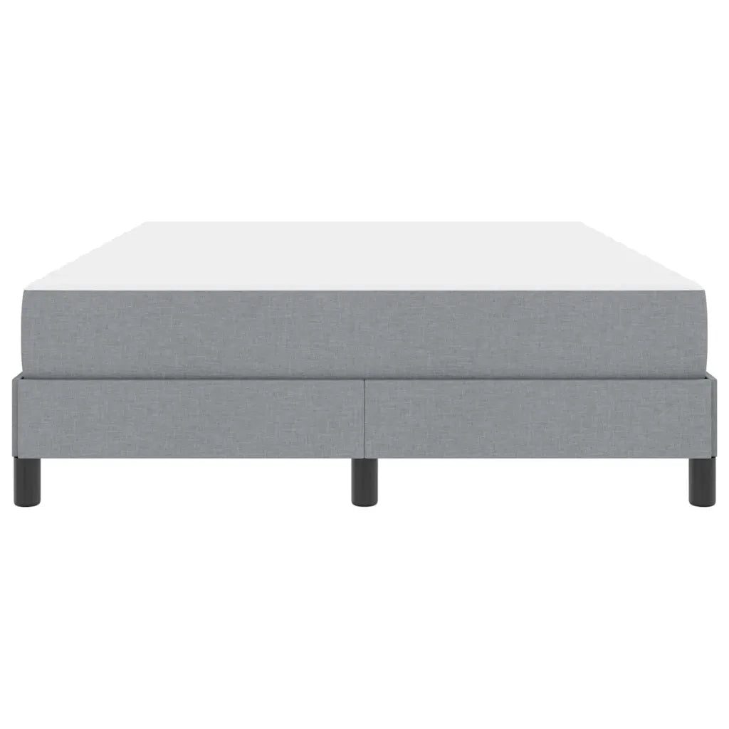 Letto a molle con materasso-Struttura Letto con Materasso Grigio chiaro 140 x 200 cm Tessuto 830796