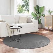 Tappeti per area Rotondo PALMERAS Antracite Ø 200 CM Poliestere 42022621