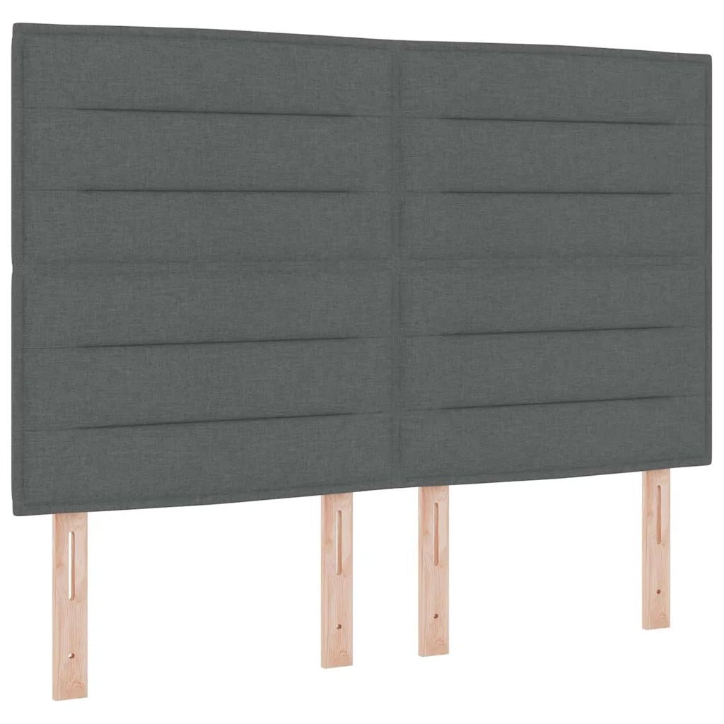 Struttura del letto Grigio scuro 140 x 200 cm Tessuto 3344656