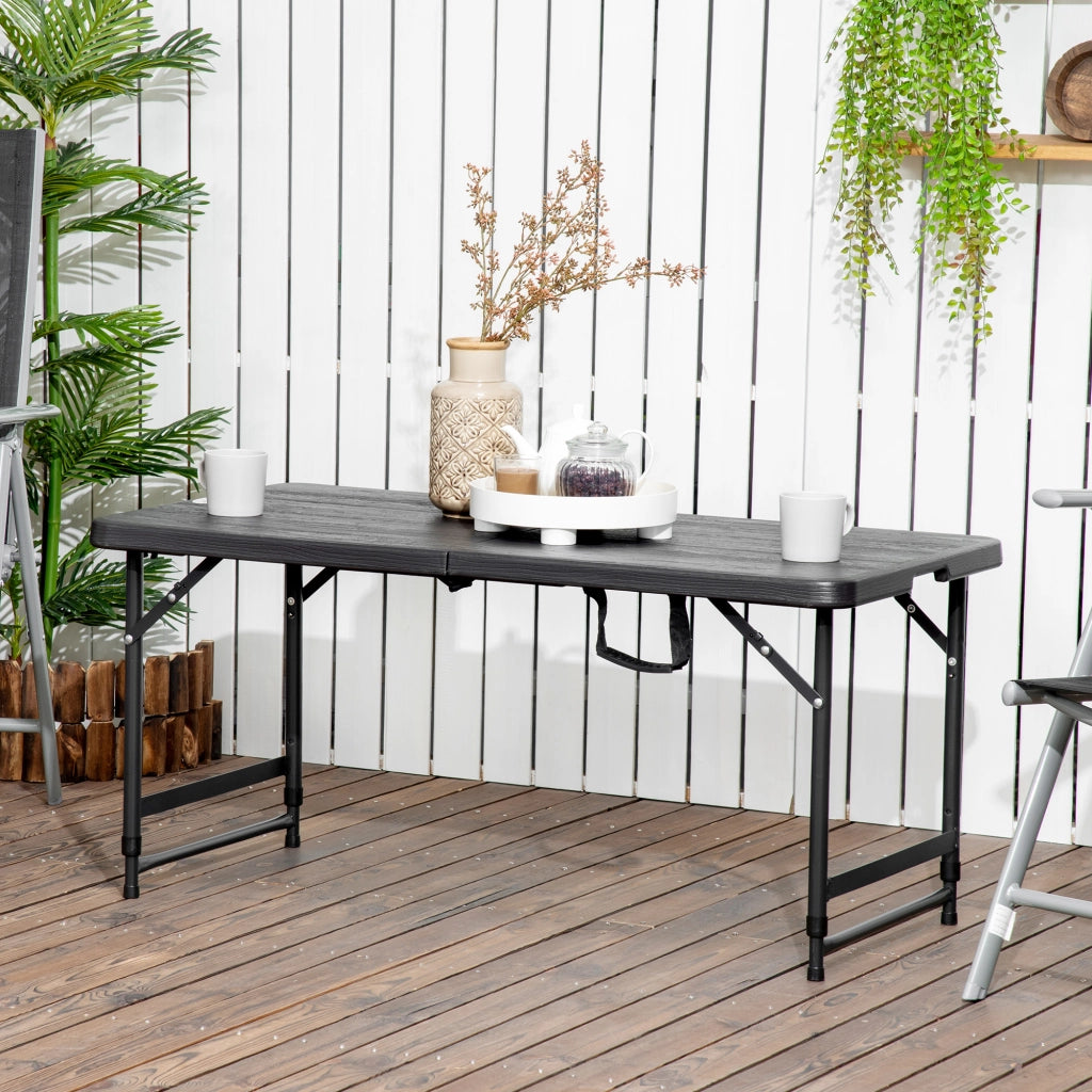 Tavolo da giardino pieghevole rettangolare ¨C Xylo ¨C regolabile 4 persone 118x60x74 cm