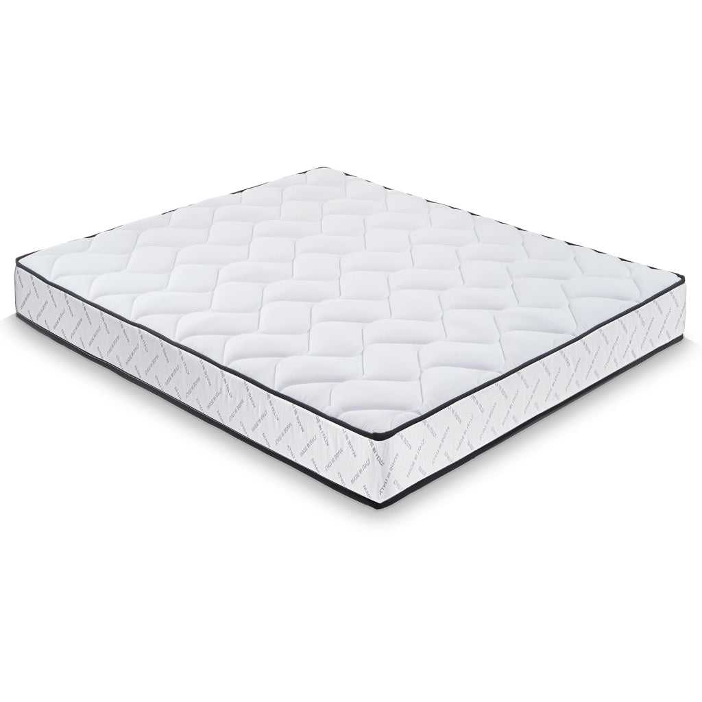Materasso 120x200 cm in Memory Foam, Doppio Comfort H2/H3, Rivestimento Sfoderabile, 7 Zone, 100% Made in Italy