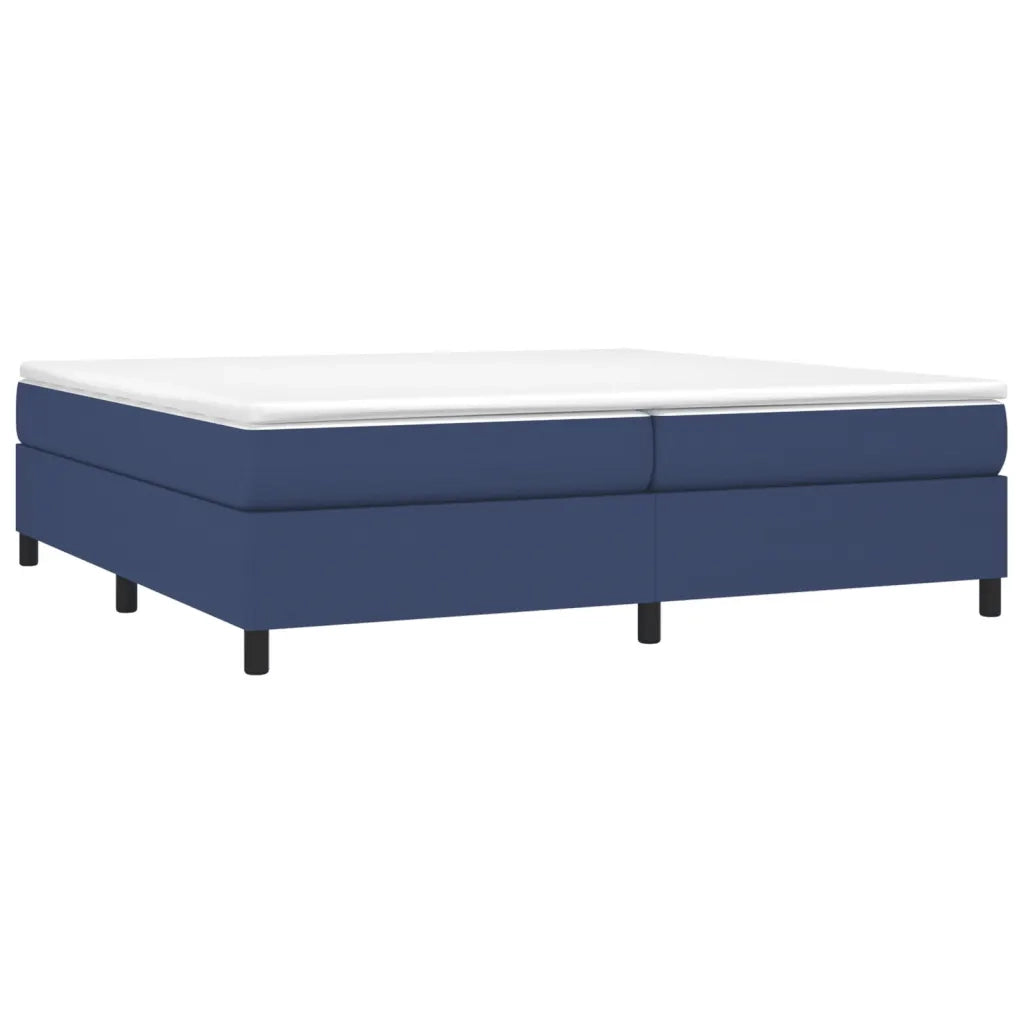 Struttura Letto a Rete a Molle Blu 200x200 cm in Tessuto 3120892