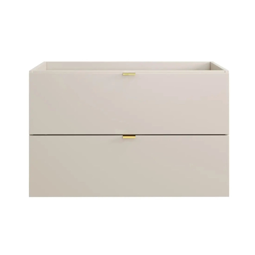 Mobile sottolavabo BELLA 80 cm – Colore marrone congo – Finitura opaca e design sospeso