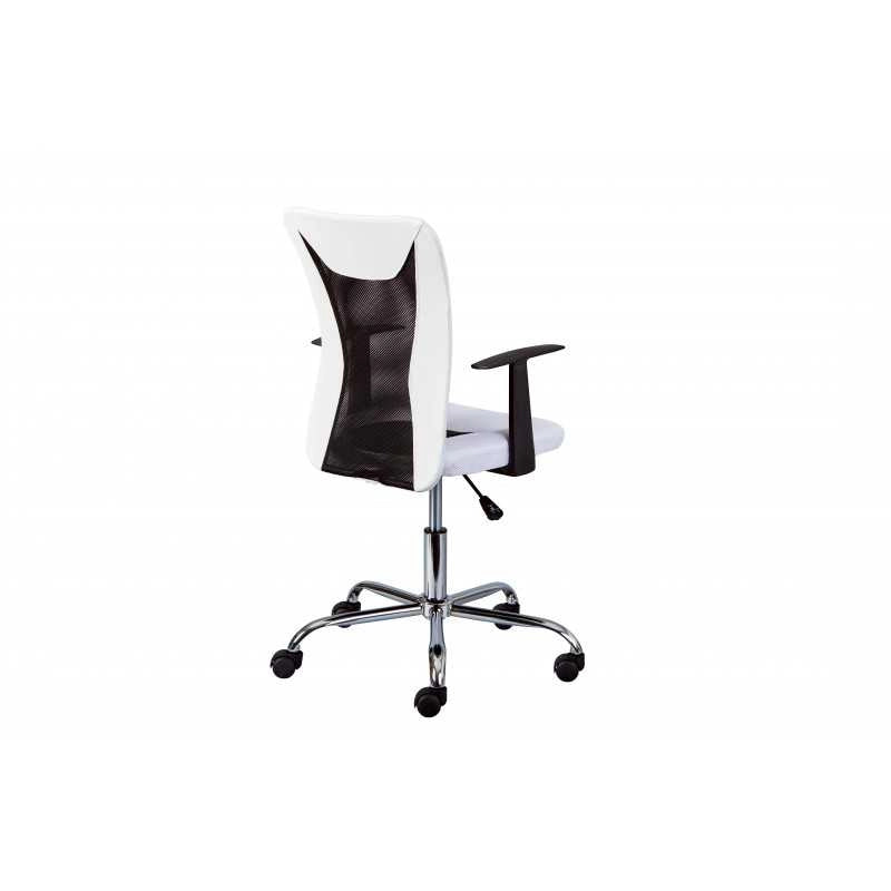 Poltroncina ufficio Inter Link con braccioli con ruote Grigio