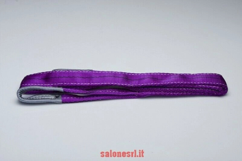 Cinghia sollevamento 30mm 4m 1 ton doppio strato viola per carichi pesanti