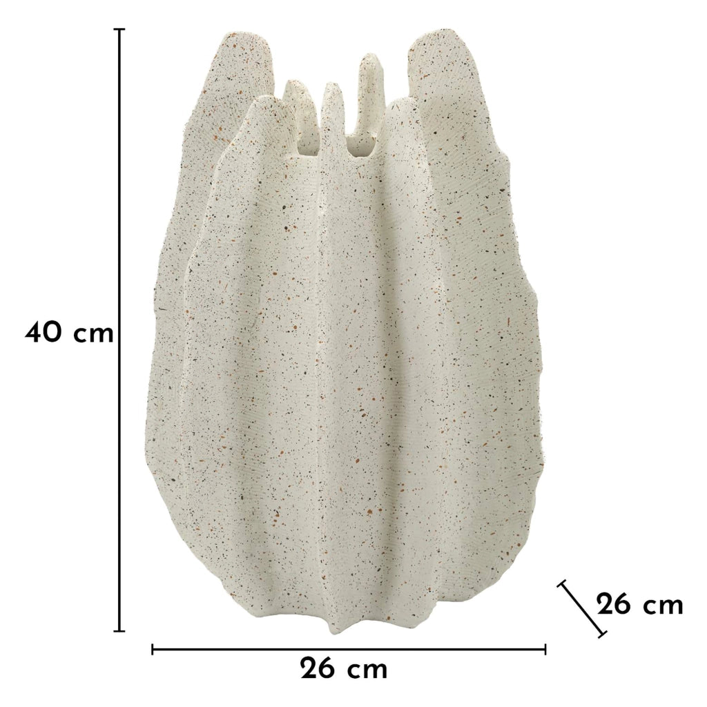 Dabatori, Vaso Effetto Marmo, Bianco Marmo