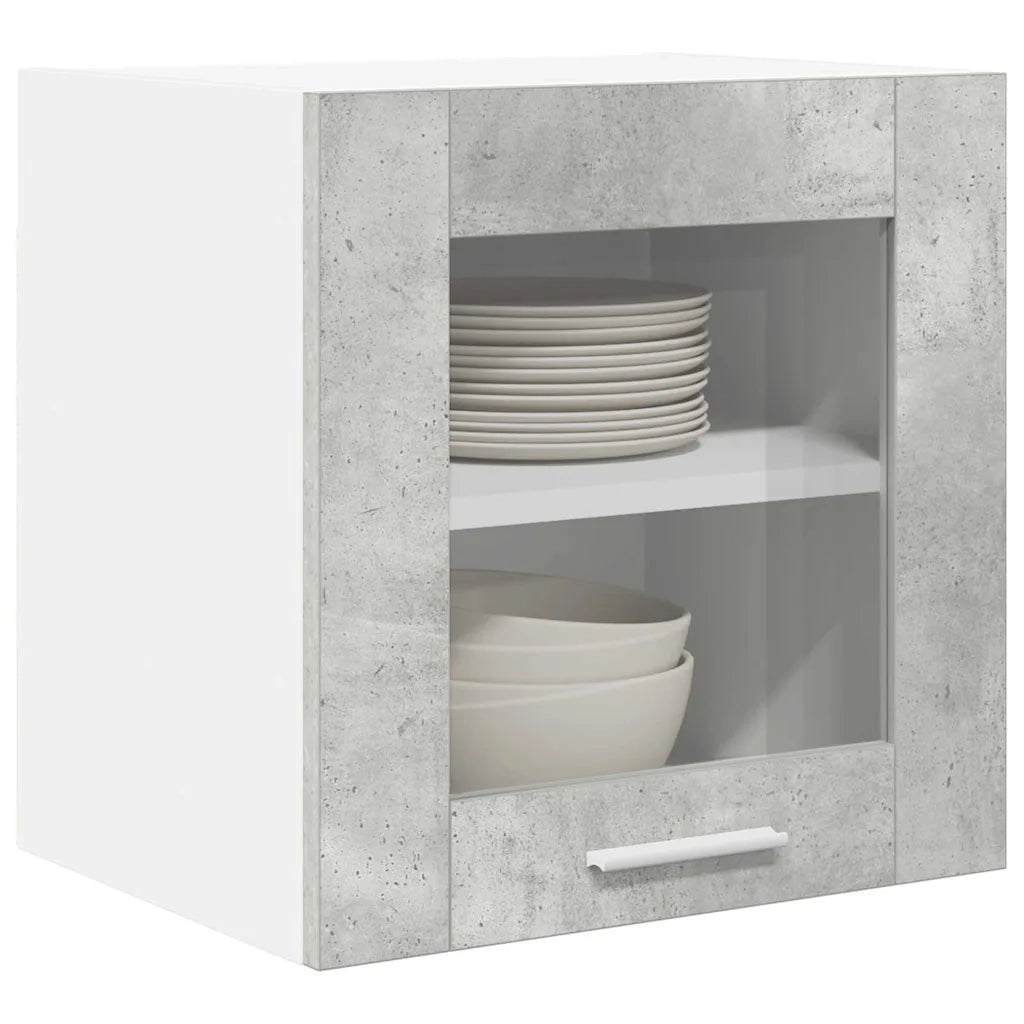 Armadio pensile | Mobile da Cucina Riga 2 pz Grigio cemento 40 x 31 x 40 cm