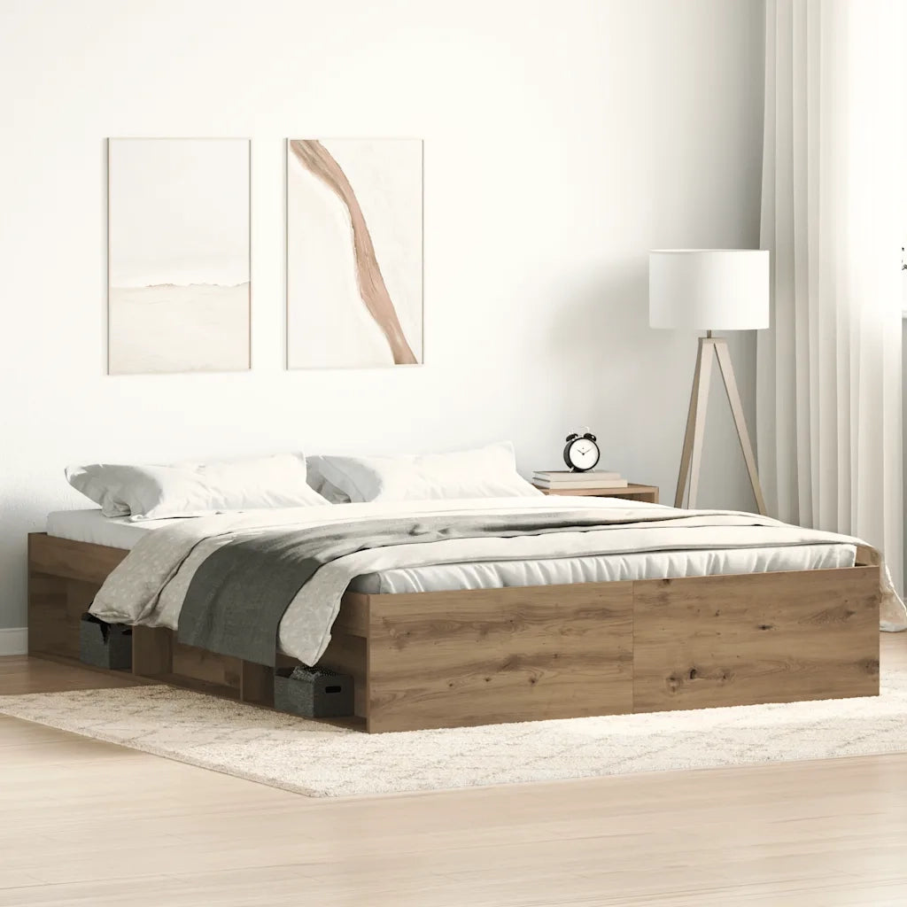 Giroletto senza Materasso-Struttura Letto Rovere Artigianale 150x200cm 245606