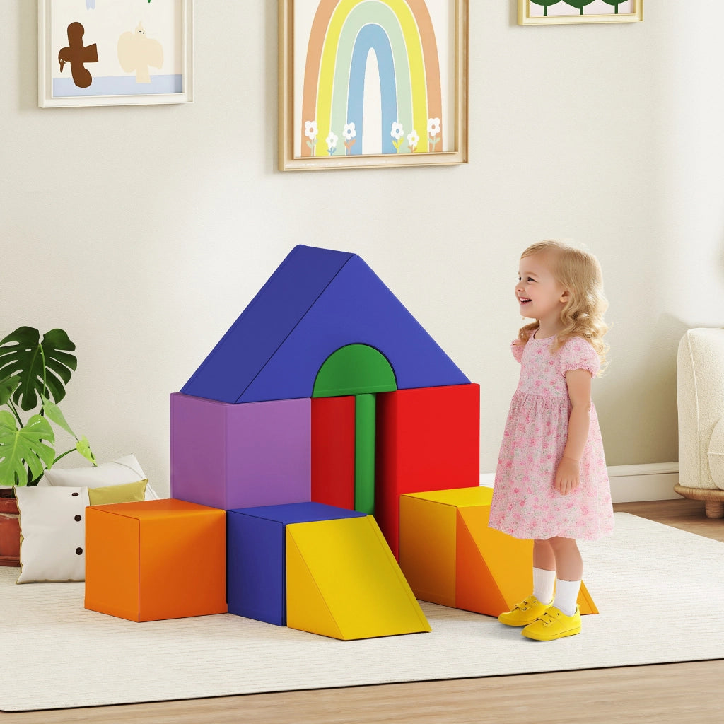 Tappeto gioco motricita' bebe' 11 pezzi ¨C zephmum ¨C multicolore