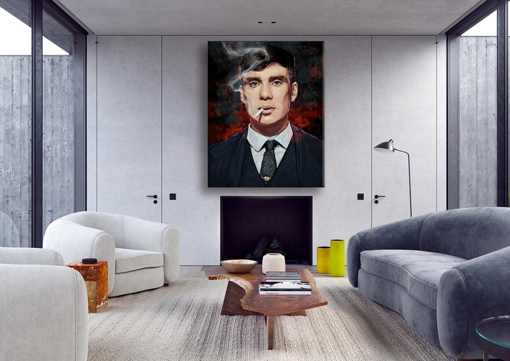 Peaky -  Quadro Canvas Contemporaneo su telaio in legno Misura: 100x140 cm