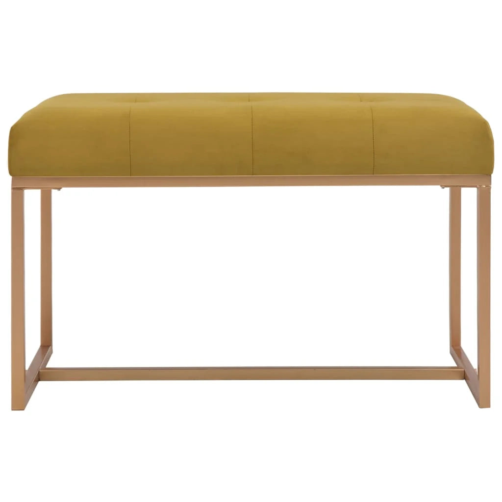 Panca/panca 80 x 36 x 45 cm velluto senape 02_0021260