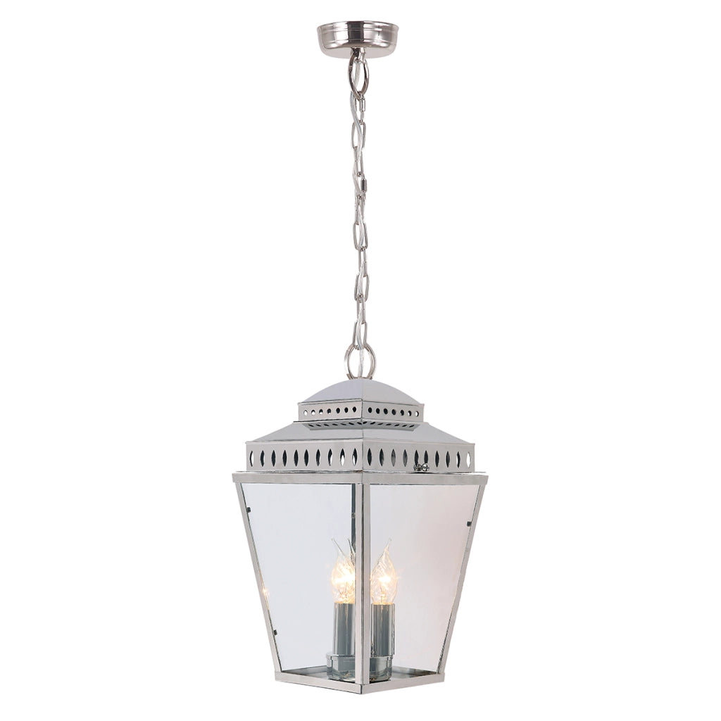 Lampada sospesa esterna rétro nichel E14 Elstead Mansion House
