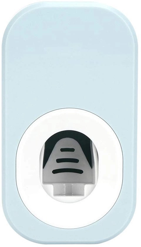 Dispensatore di pasta da denti automatico - Montaggio a parete - Senza tocco - Improntato - ABS - Blu/Bianco - 122g - Ospite per pasta da denti
