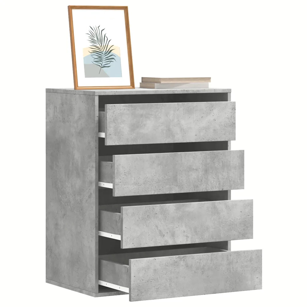 Cassettiera Angolo Grigio Cemento 60x41x76cm Legno Multistrato CFW4804739