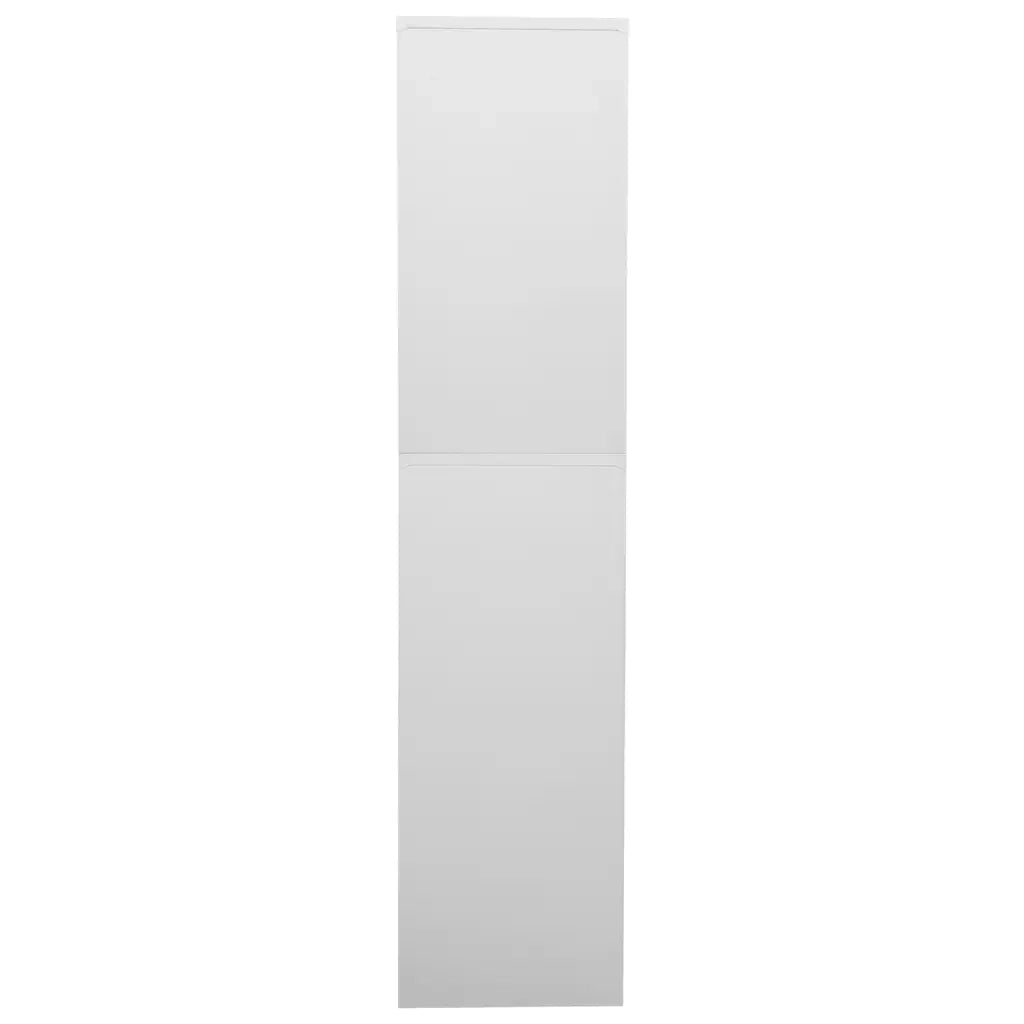 Armadio per Ufficio Grigio Chiaro 90x40x180 cm in Acciaio 336414