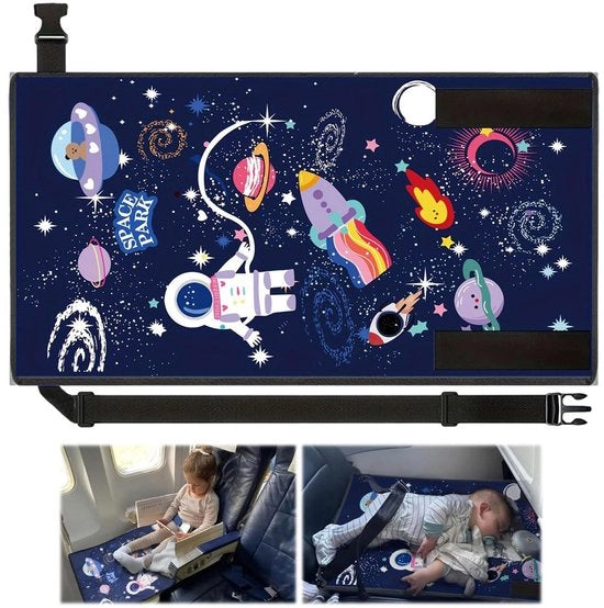 Hangmat per piede per aereo, 79 * 44cm hangmat per piede per aereo, letto per aereo portatile, piede per aereo compattibile, letto per aereo, hangmat per aereo, per viaggi, ecc. (Blu Celeste)
