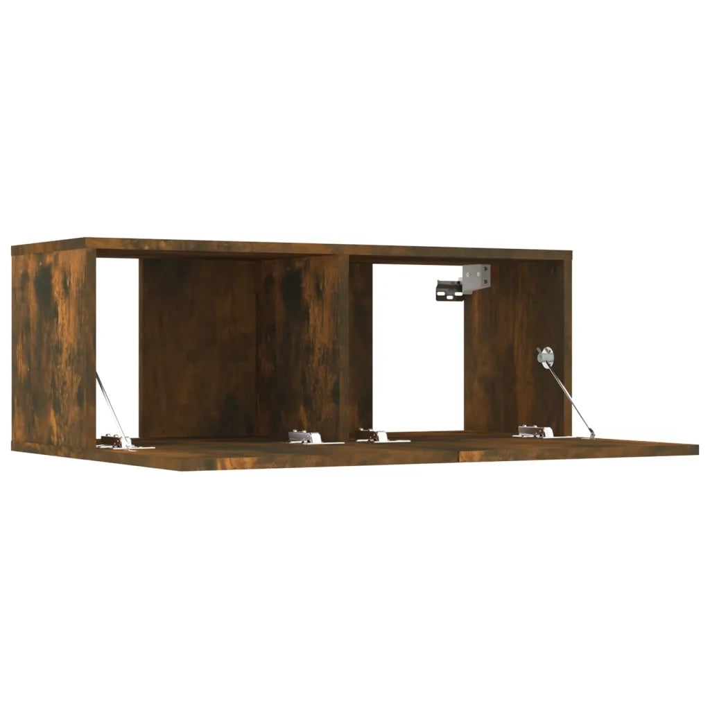 Set Mobili Porta TV 8 pz-Credenza per TV Rovere Fumo in Legno Multistrato 426140