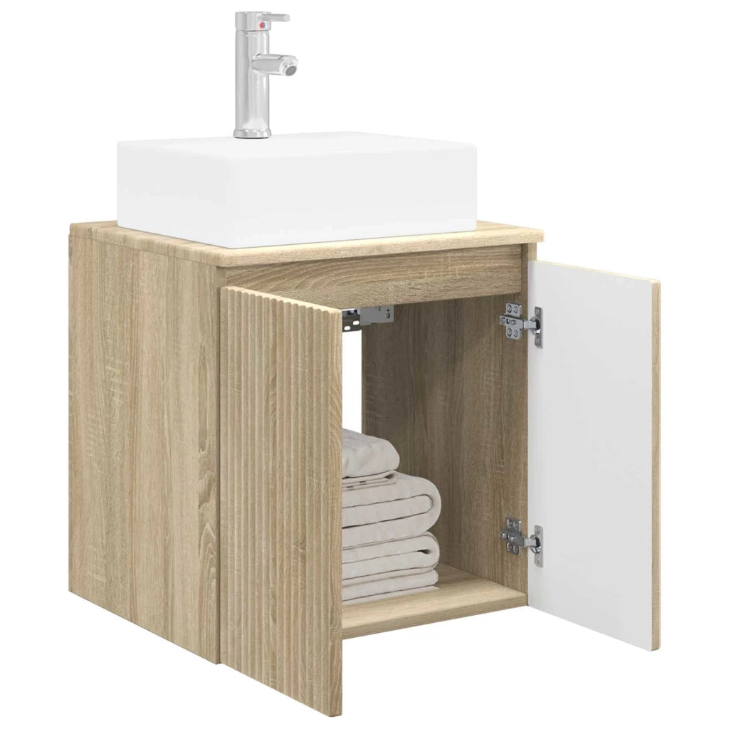 Mobile Lavabo da Parete Rovere Sonoma 49,5 x 41 x 62,5 cm 890414