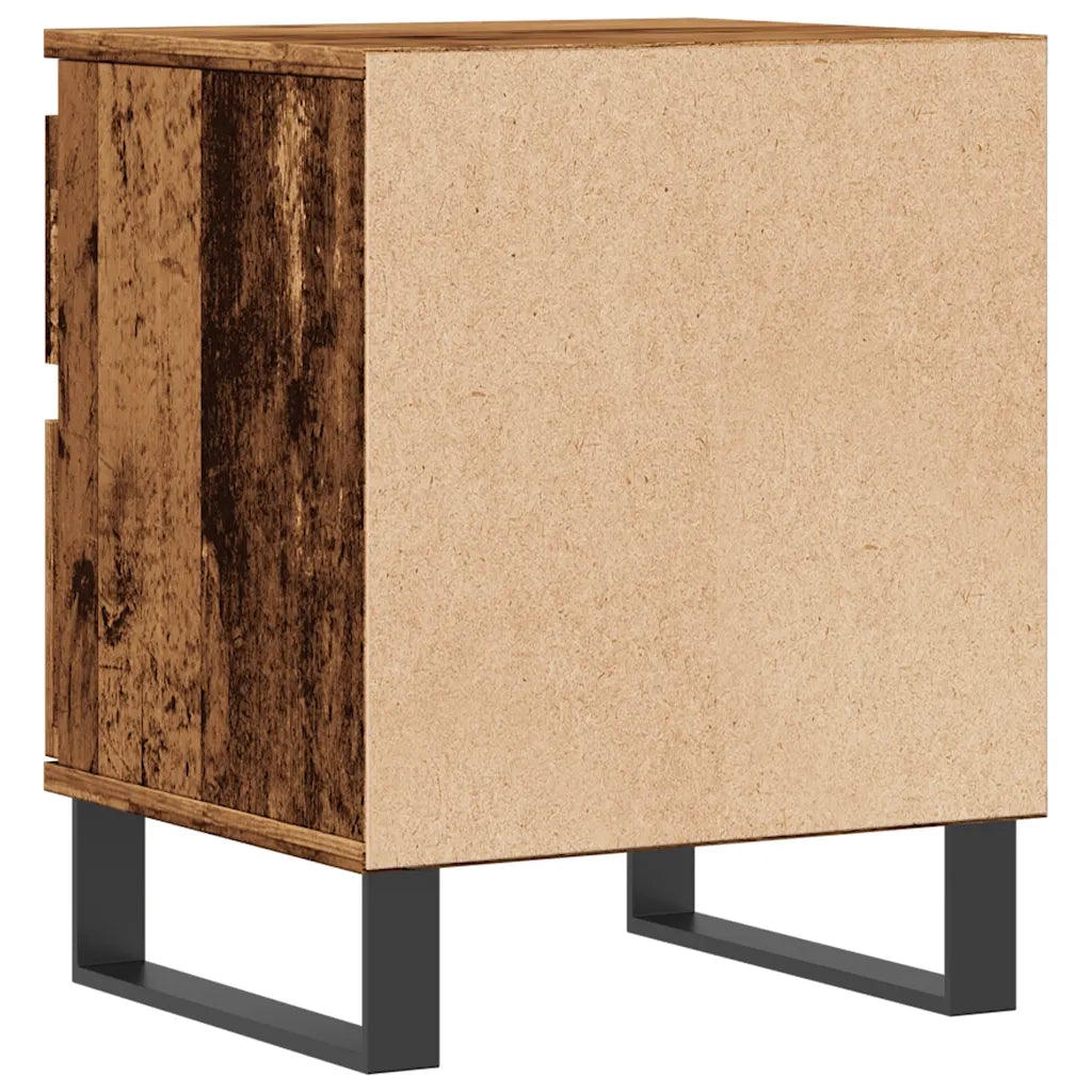 Comodino | Armadio da Notte | Mobiletto da notte Legno Antico 40x35x50 cm in Legno Multistrato