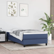 Struttura Letto a Rete a Molle Blu 100x200 cm in Tessuto 3120498