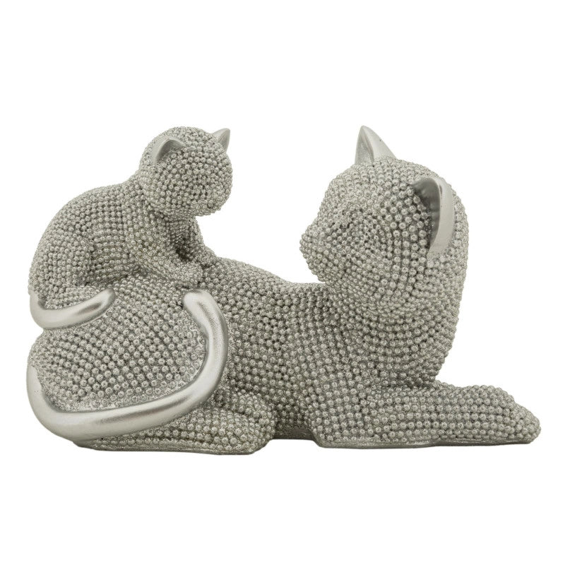 Gatto Sparky Con Cucciolo cm 19x9x13