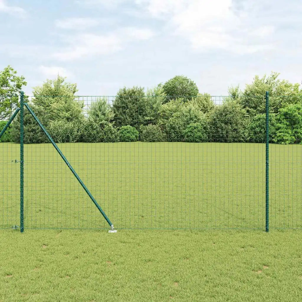 Recinzione con Posto Verde 1,6 x 10 m Acciaio e PVC 3350543
