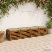 Cuscini per Sedia in 4 Pezzi SOEST 4 pz 100% Poliestere 944354