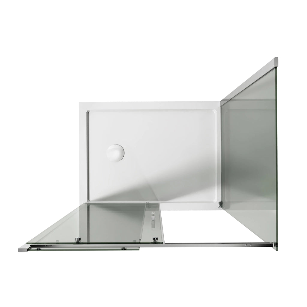 Box Doccia 75x110CM H200 Vetro Trasparente 8mm Versione Sinistra con EasyClean mod. Prime Duo 1 Anta