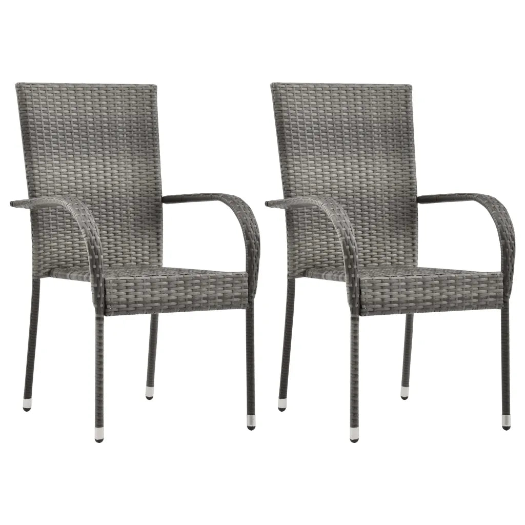 Set Mobili da Pranzo per Giardino 3 pz Grigio 3068699