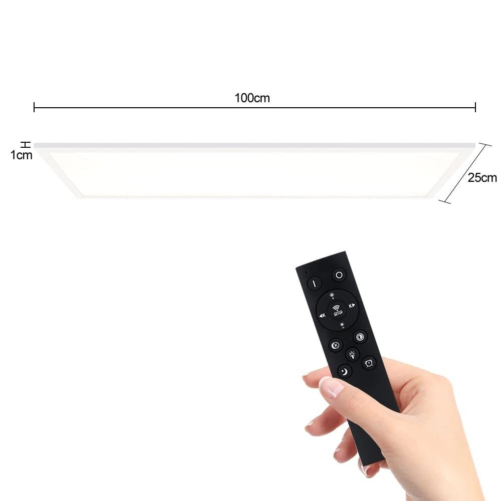 ZMH Lampada da soffitto plafoniera a pannello LED dimmerabile con telecomando