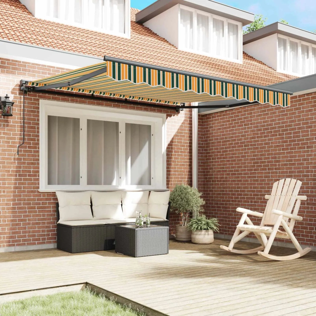 Struttura della tenda-Telaio per tenda da sole Verde e Giallo 300 x 250 cm 536773