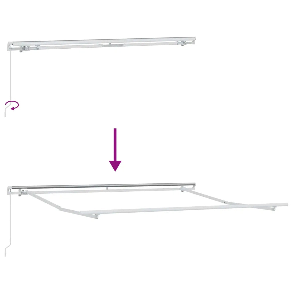 Tenda retrattile Tortora 400 × 350 cm Poliestere e Alluminio 3426119