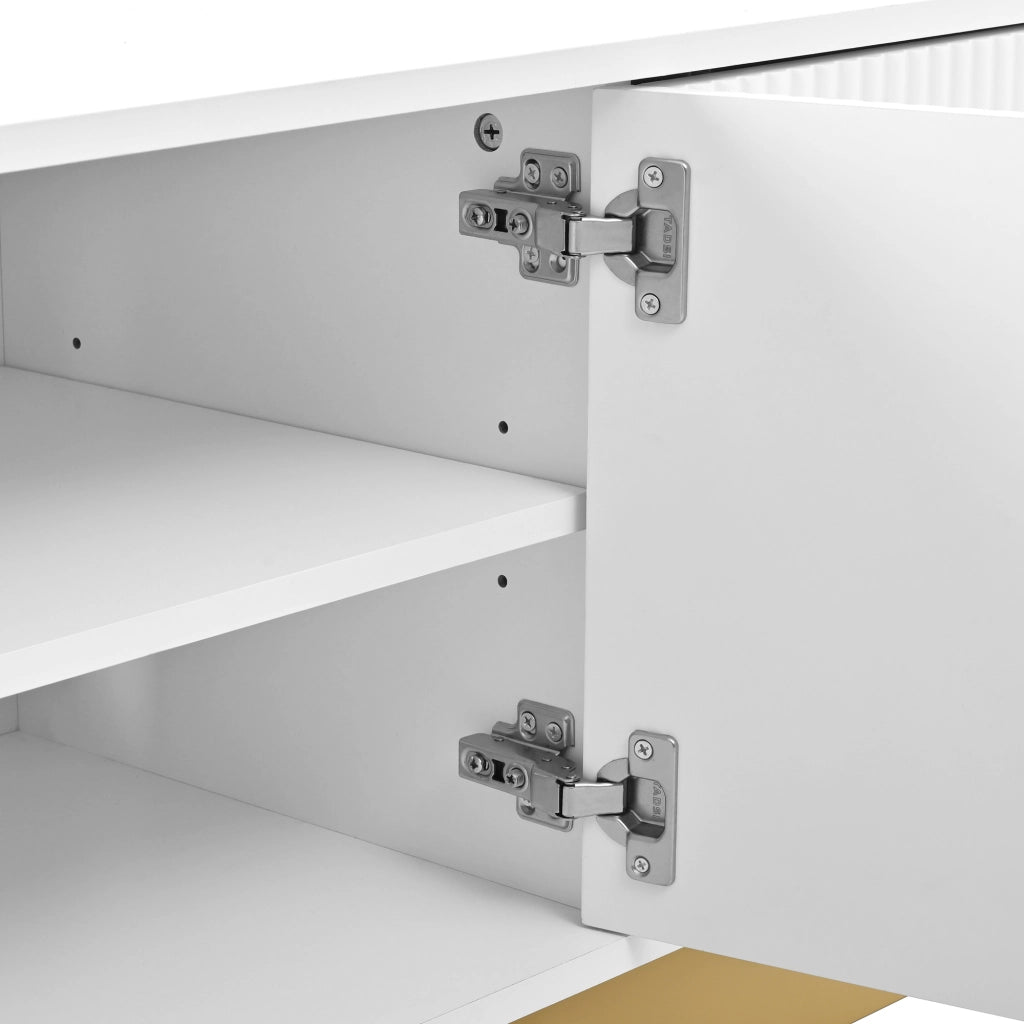 Mobile TV 170 cm ¨C MINIMAL ¨C Bianco, Design Moderno, Soggiorno, Ante, Kabelmanagement