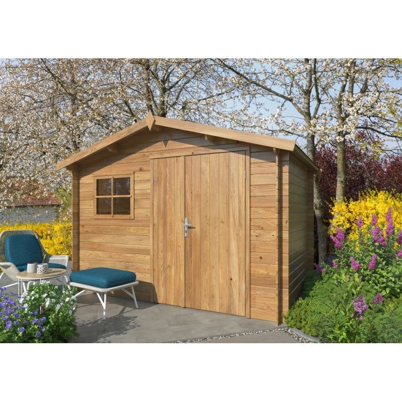 Casetta in legno impregnato 296x200 cm pareti 19 mm con finestra  Esterni da Vivere Pablo 3
