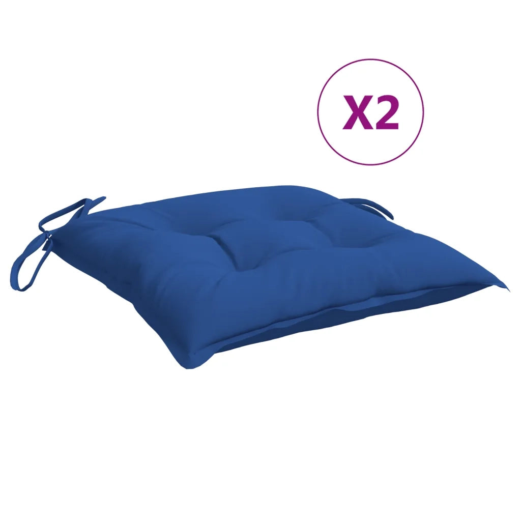 Cuscini per Pallet 2 pz Blu 50x50x7 cm Tessuto Oxford 361537