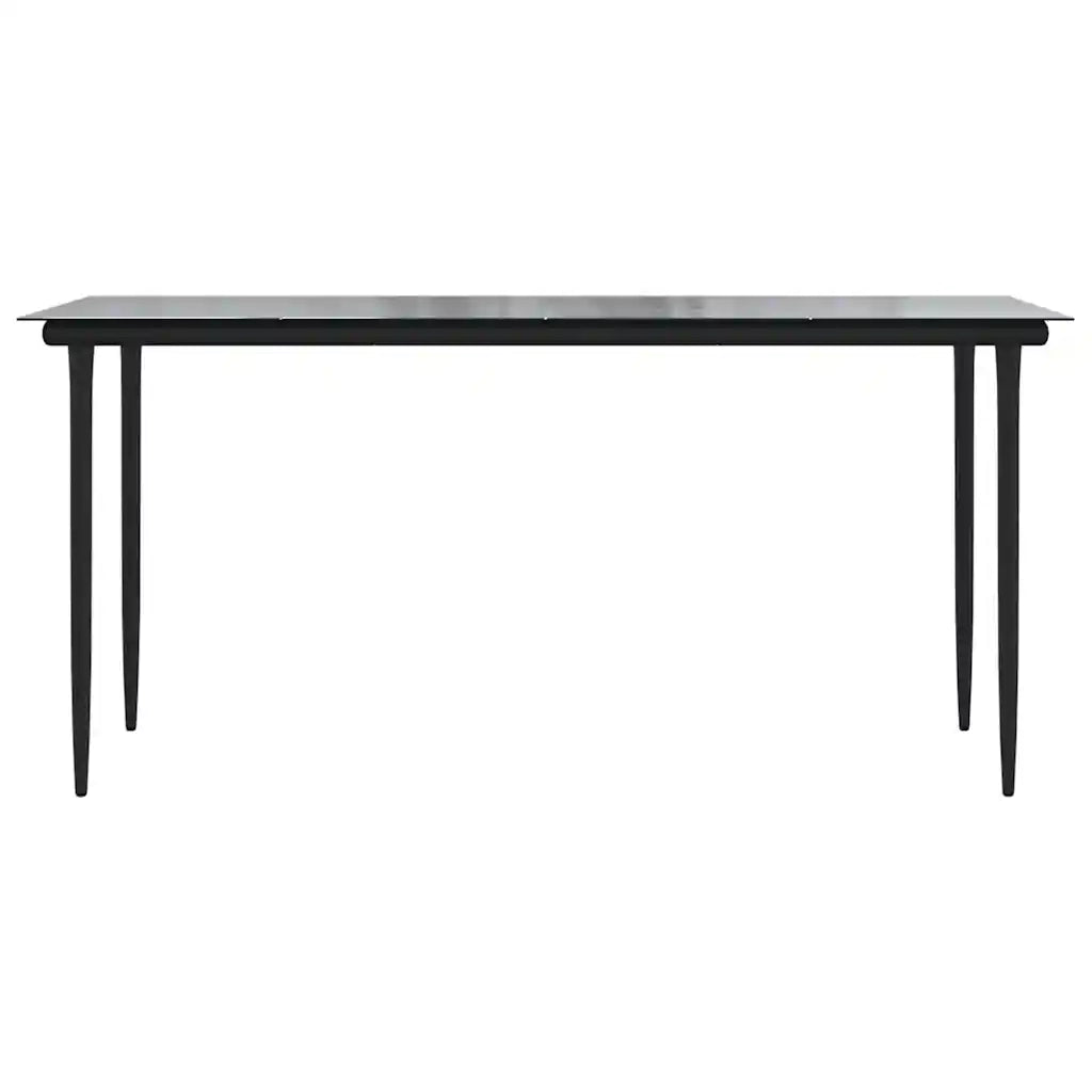 Set da Pranzo da Giardino 7 pz con Cuscini Polyrattan Vetro 3334531