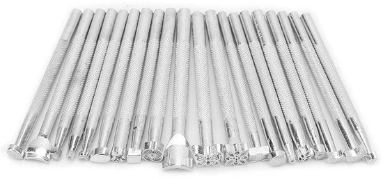 Set di stampi in pelle per lavorazione di pellame - Strumenti DIY creativi - Stampi multi-forma - Ideali per la lavorazione del cuoio