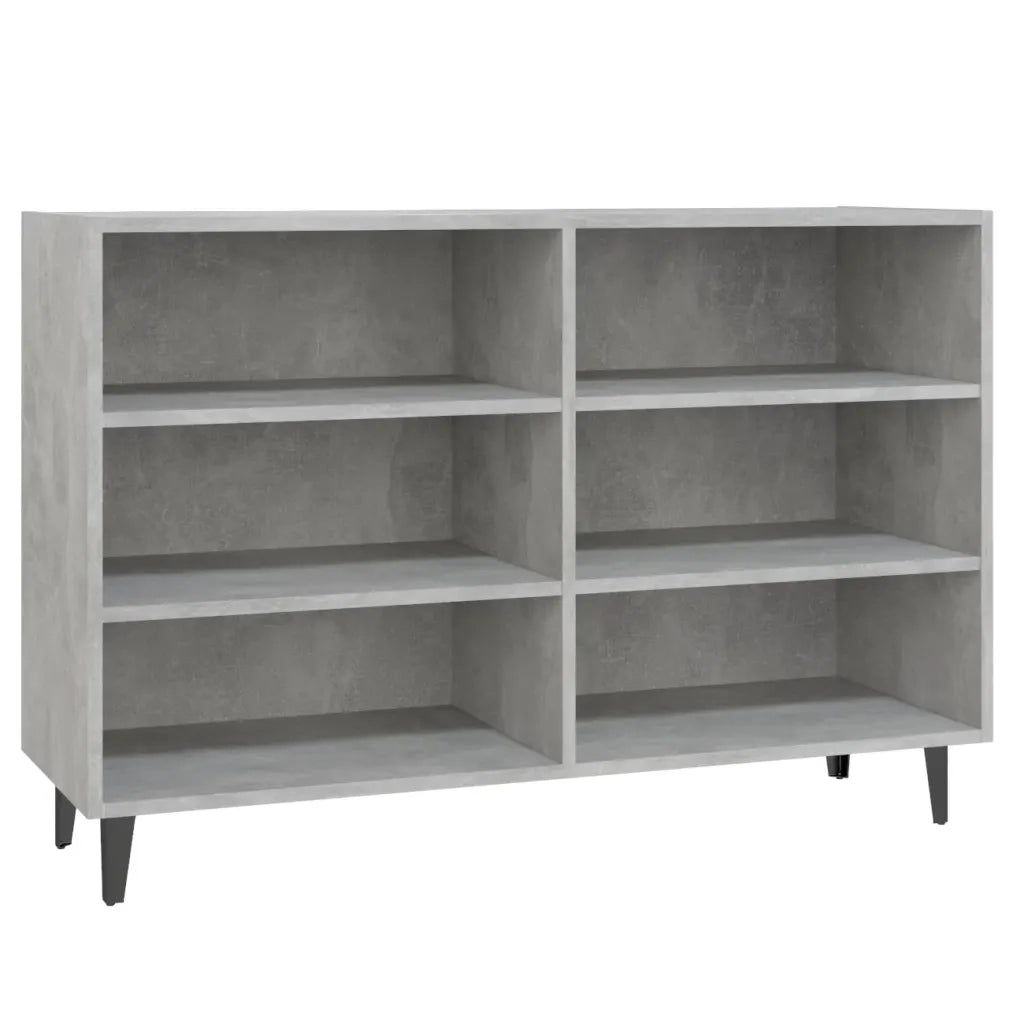 Credenza | Madia | Buffet da pranzo | Armadio da pranzo Grigio Cemento 103,5x35x70 cm in Legno Multistrato