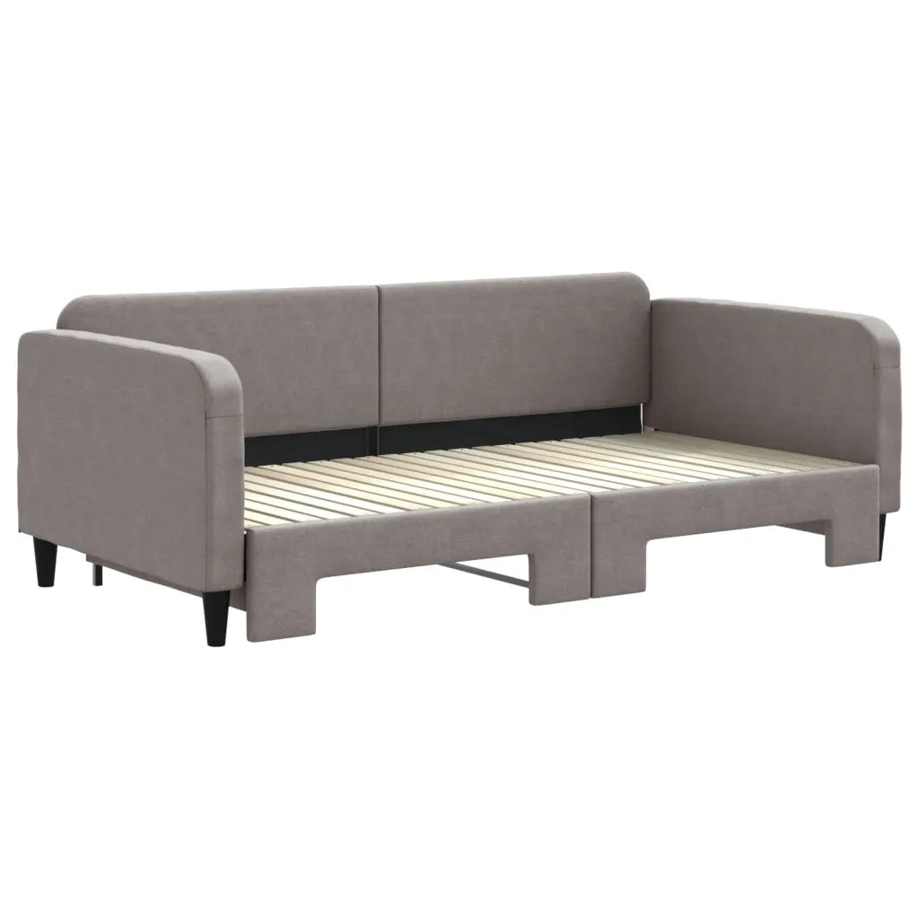 Divano letto | Sof¨¤ letto | Letto singolo Estraibile Tortora 100x200 cm in Tessuto